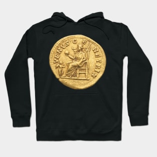 Venus Genetrix and Cupid Gold Aureus coin Hoodie